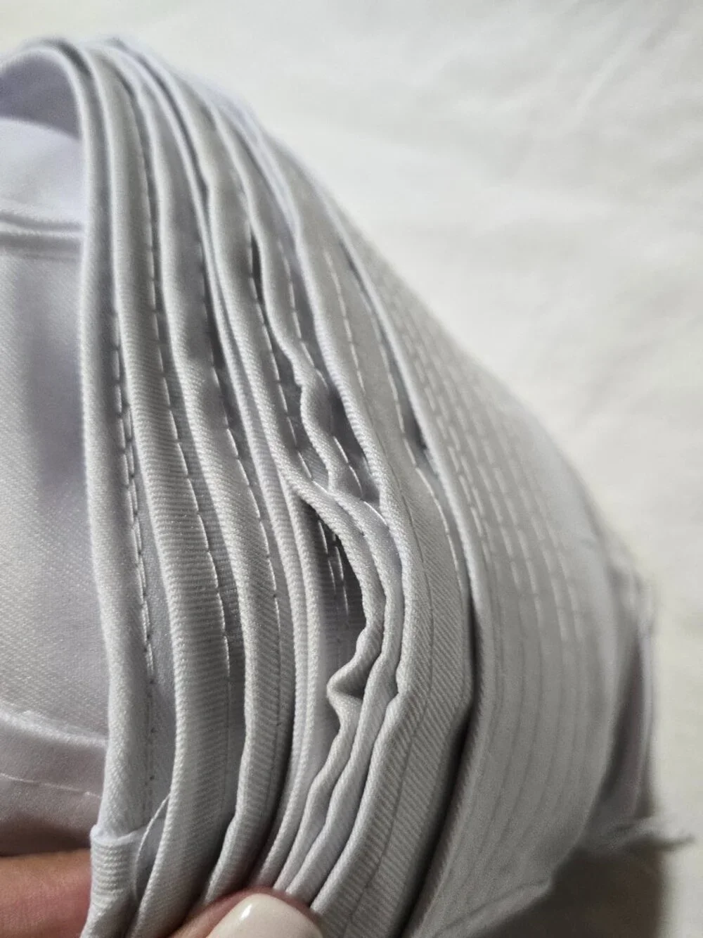 10-Pack White Sailor Caps - Costume Party Hats - 100% Polyester - NWT